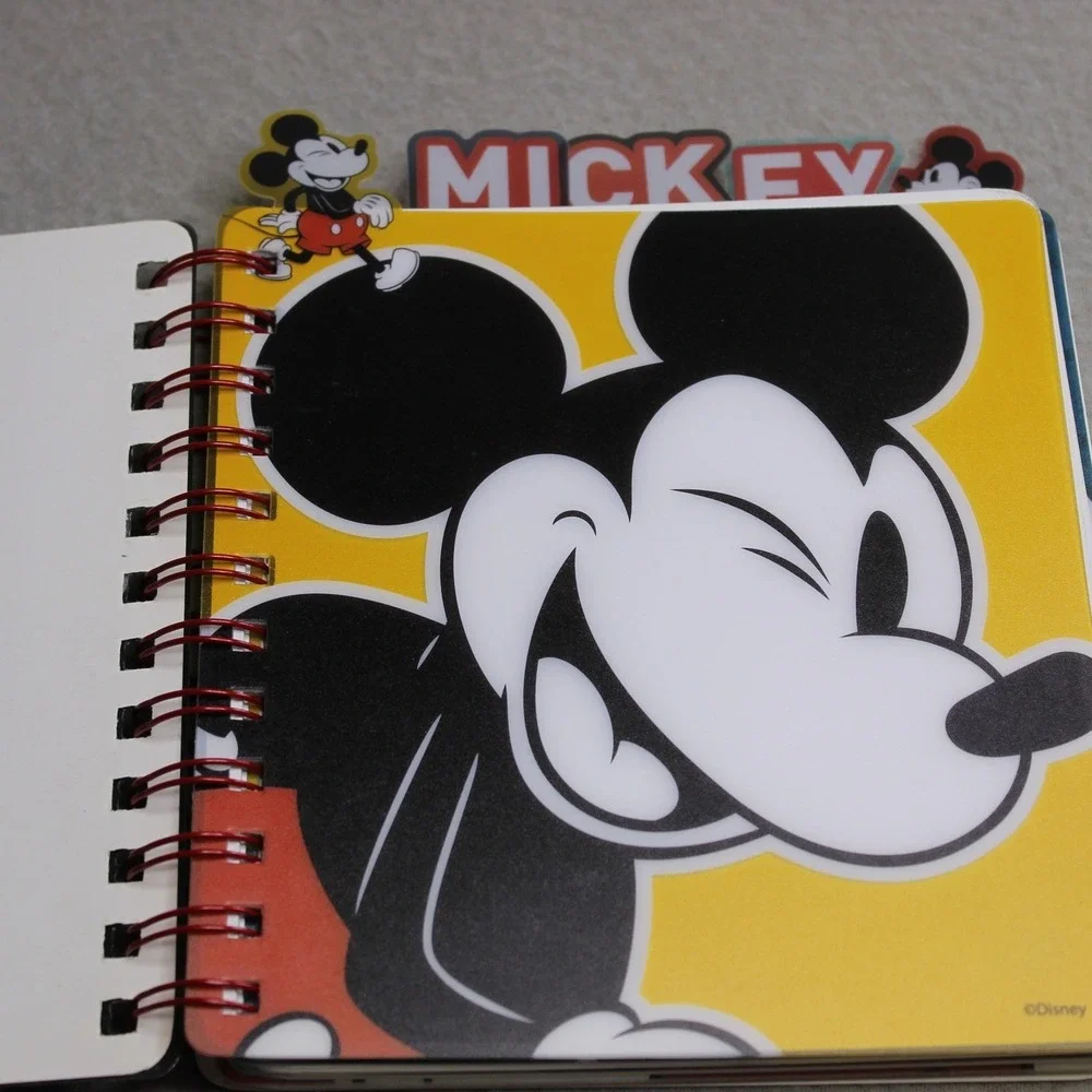 Disney Mickey Mouse 90 Years True‎ Original Spiral Notebook Tri-Coastal Design